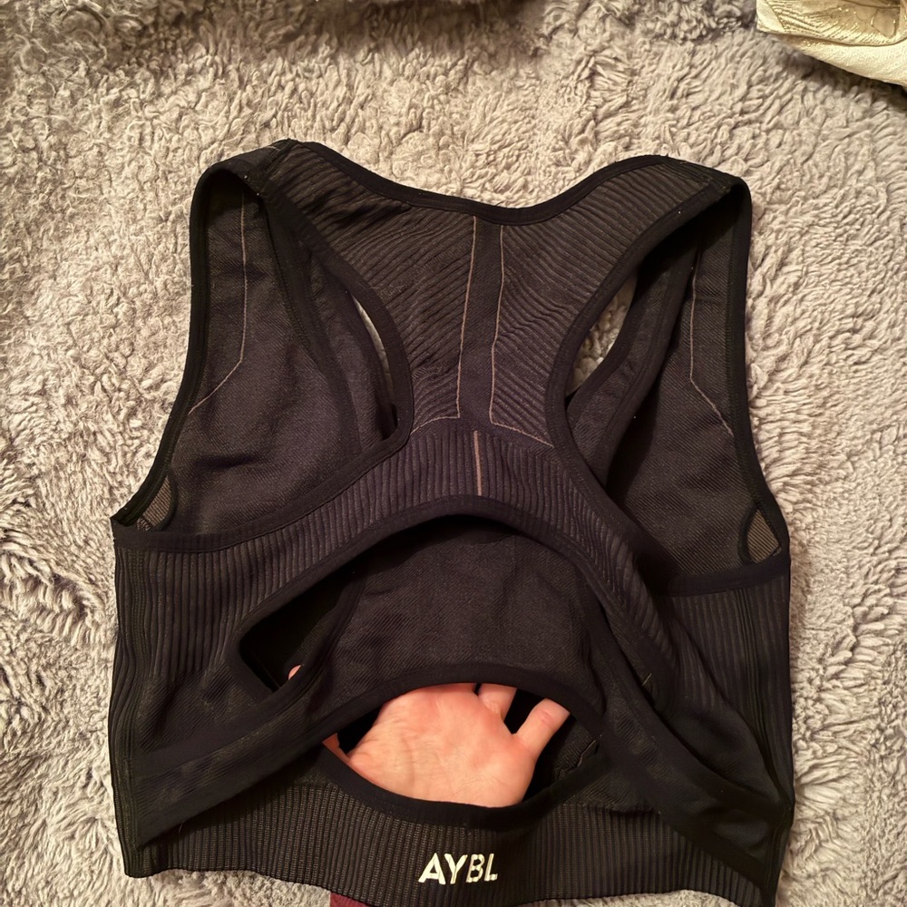 AYBL Sleek Black Sports Bra